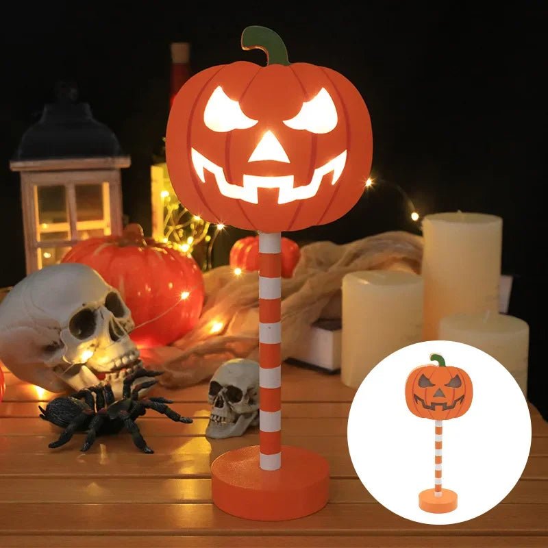 Halloween LED Night Light Pumpkin Ghost Ambiance Lights Battery Powered Waterproof Outdoor Garden Bedroom Festival Party Decor - drollido