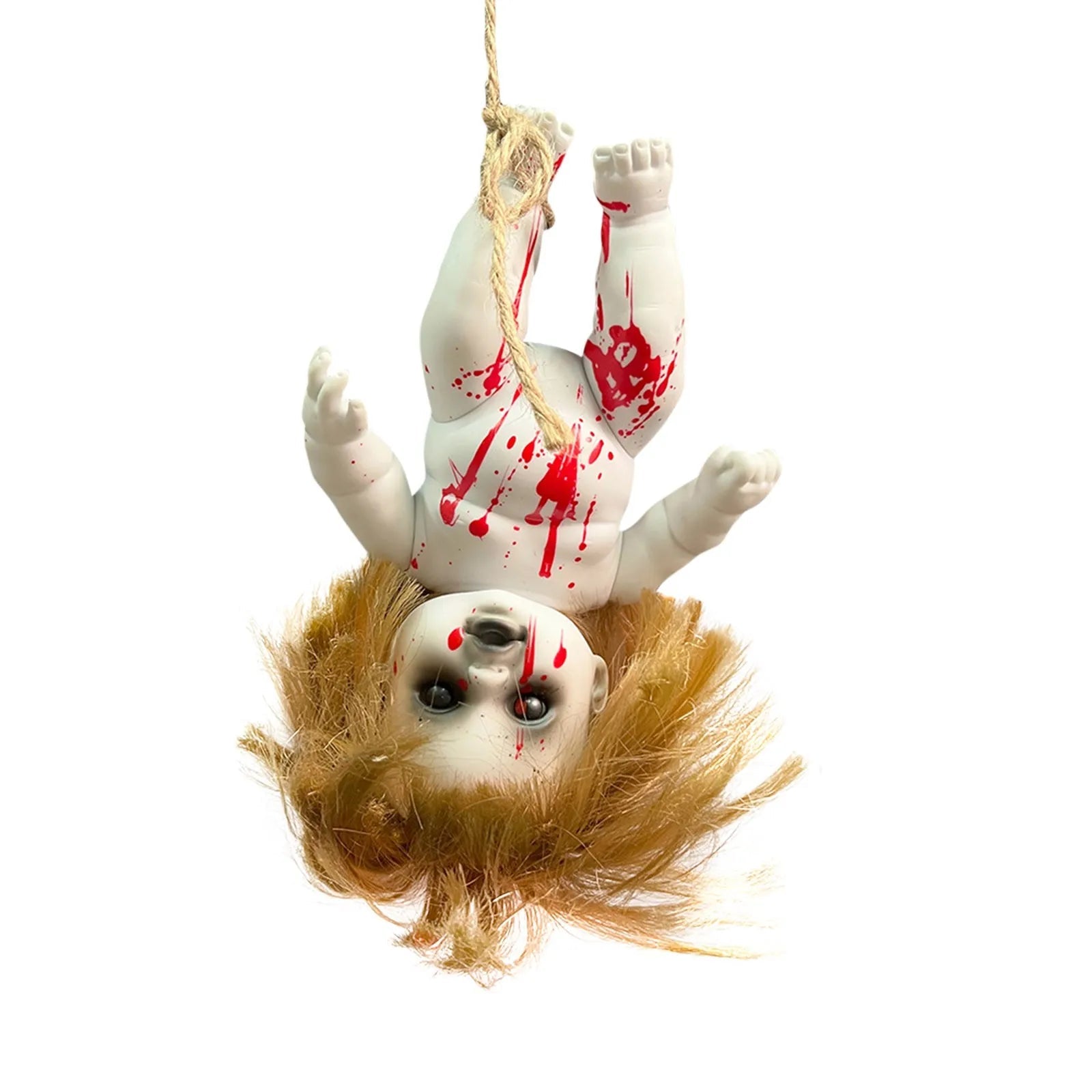 Halloween Scary Blood Doll Horror Ghost Zombie Baby Ghost Day Infant Decor Haunted House Props Children Gifts Party Decor - drollido