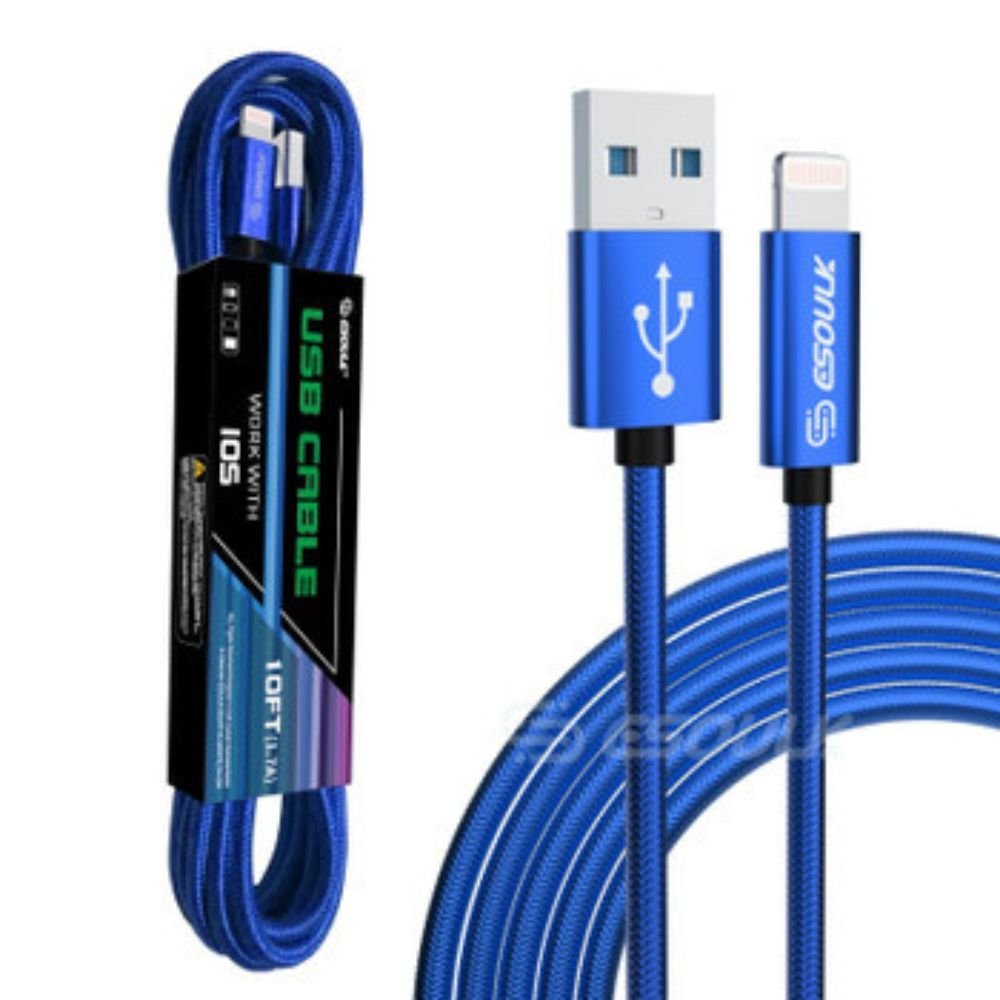 10FT USB Cable For IPhone XS/XR/XS MAX 1.7A - drollido