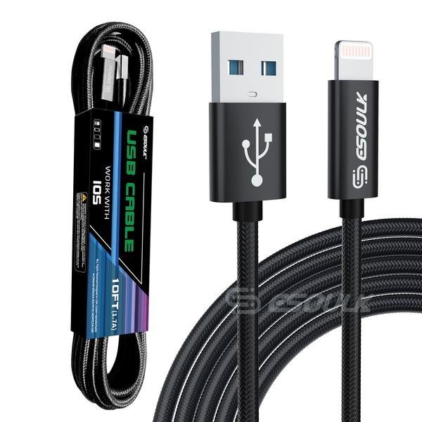 10FT USB Cable For IPhone XS/XR/XS MAX 1.7A - drollido