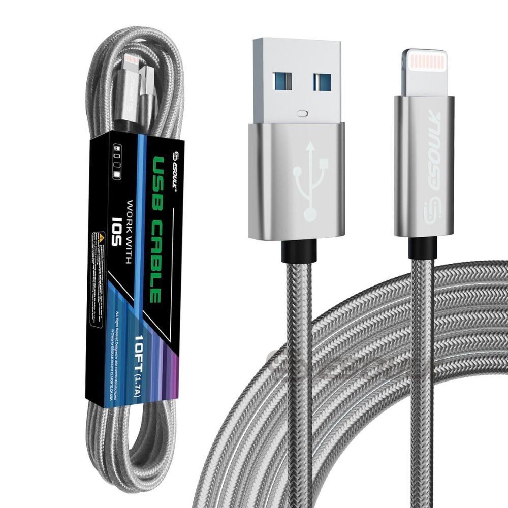 10FT USB Cable For IPhone XS/XR/XS MAX 1.7A - drollido