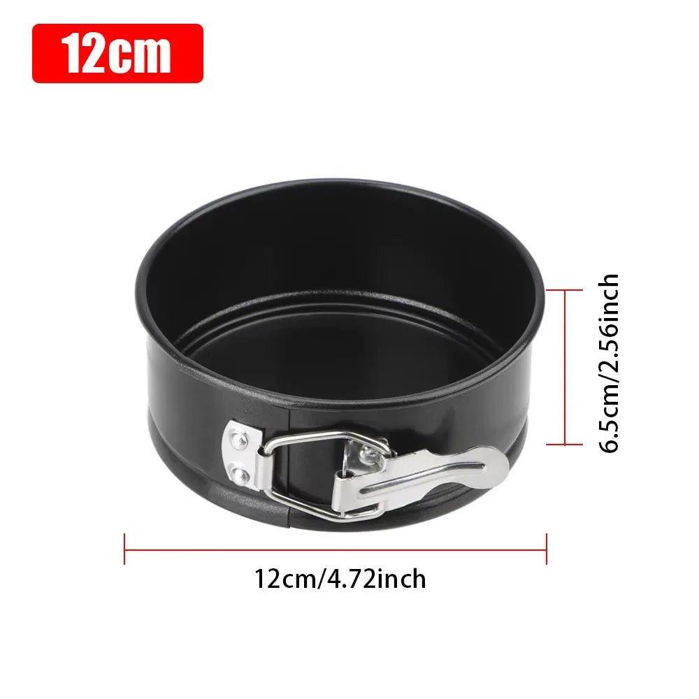 1Pcs Carbon Steel Baking Mould Non Stick Leakproof Cake Baking Pan with Removable Bottom 12/16/20/24/28cm Cake Mould - drollido