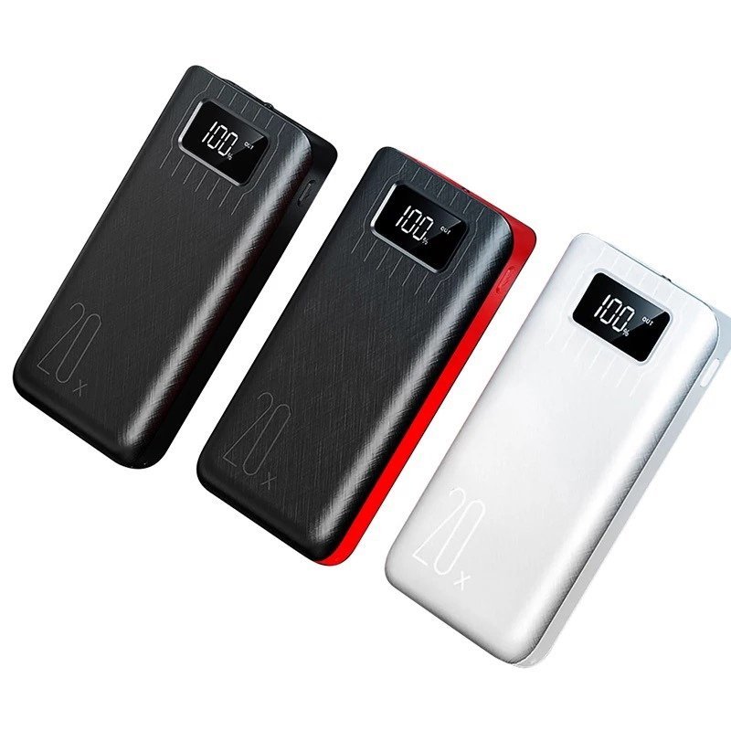 20000mAh External Battery Power Bank Dual USB With LED Flashlight - drollido