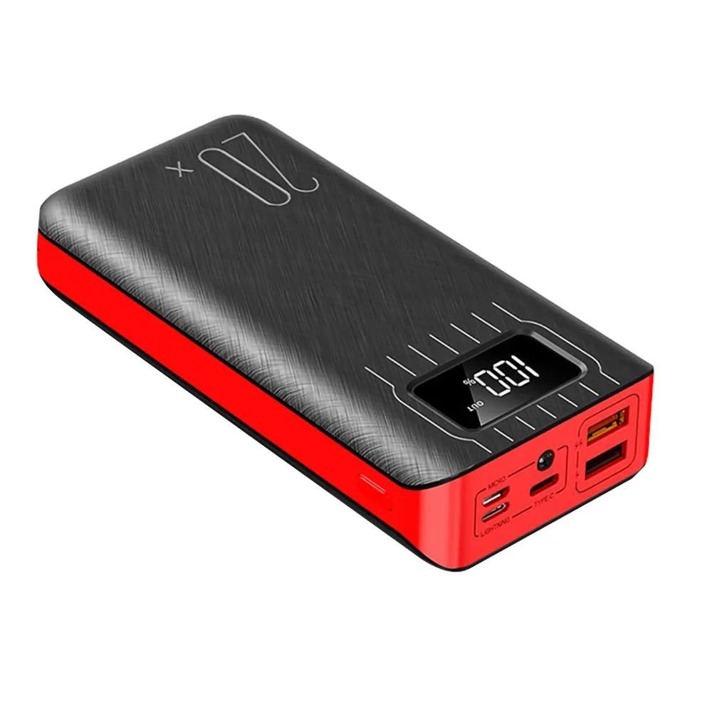 20000mAh External Battery Power Bank Dual USB With LED Flashlight - drollido