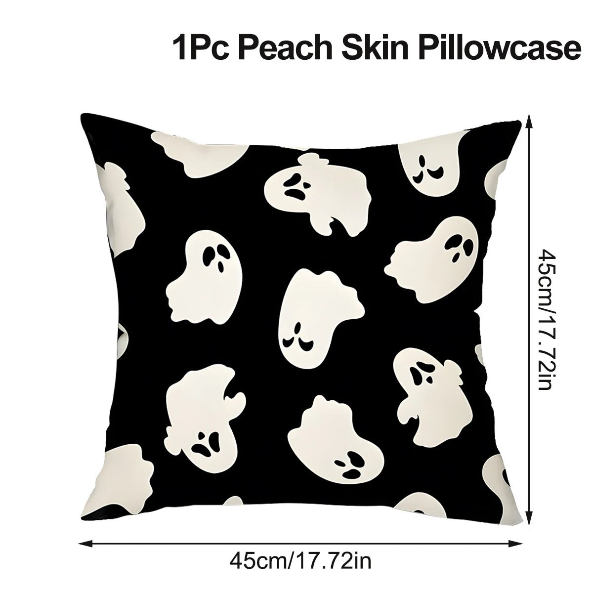 2025 Halloween Cushion Cover Halloween Decoration for Home Ghost Pumpkin Bat Pillowcase Horror Trick Or Treat Party Supplies - drollido
