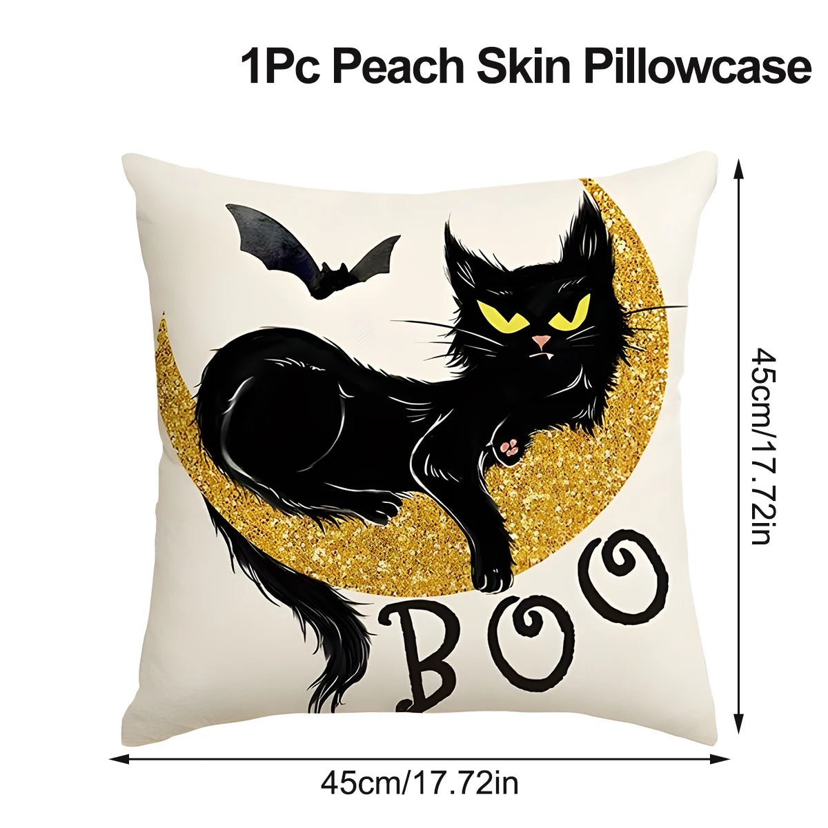 2025 Halloween Cushion Cover Halloween Decoration for Home Ghost Pumpkin Bat Pillowcase Horror Trick Or Treat Party Supplies - drollido