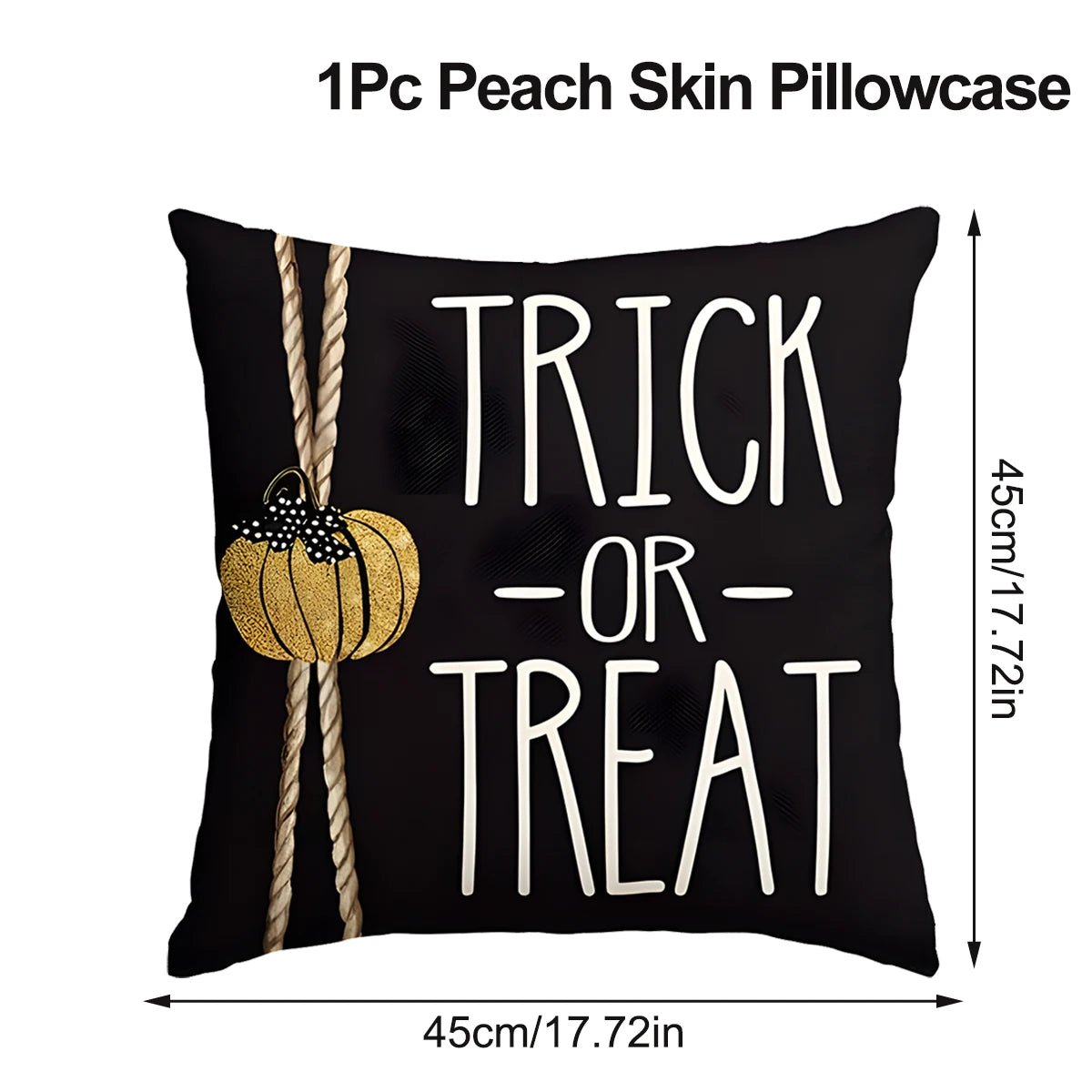 2025 Halloween Cushion Cover Halloween Decoration for Home Ghost Pumpkin Bat Pillowcase Horror Trick Or Treat Party Supplies - drollido