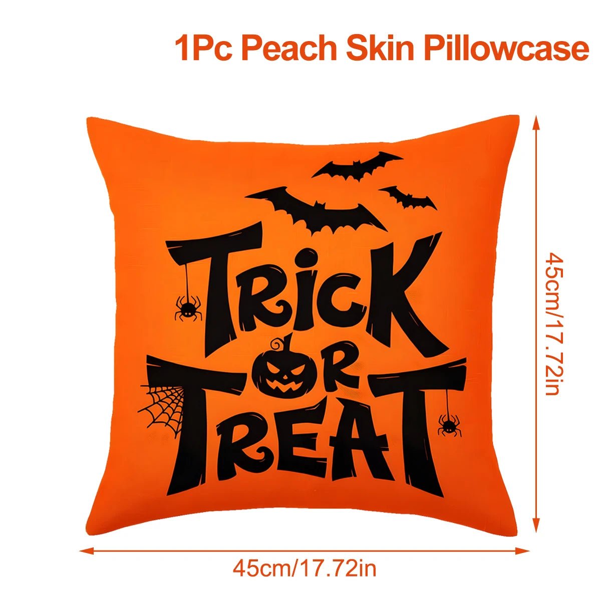 2025 Halloween Cushion Cover Halloween Decoration for Home Ghost Pumpkin Bat Pillowcase Horror Trick Or Treat Party Supplies - drollido