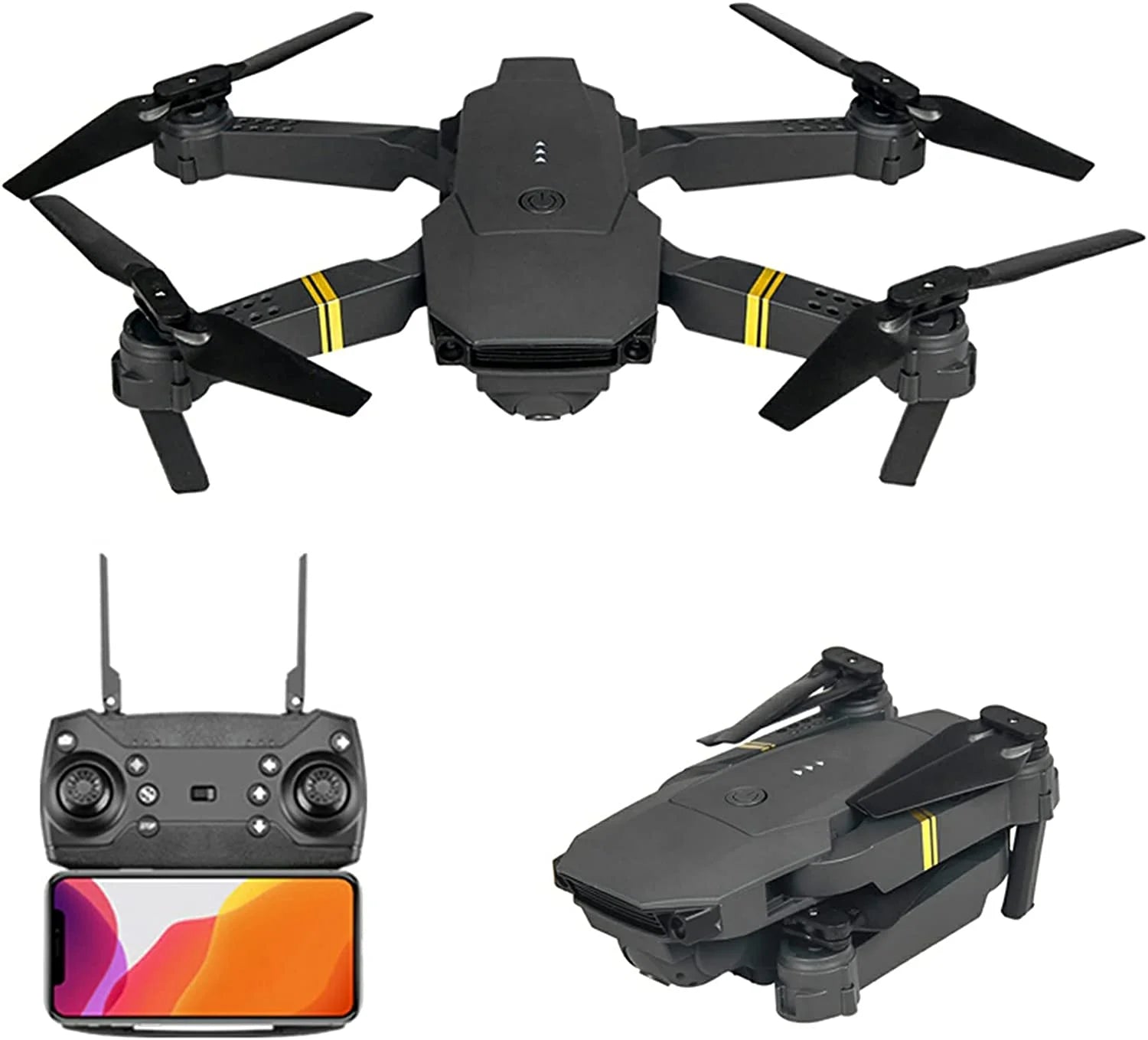 4K HD Dual Camera RC FPV WiFi Portable Wide Angle Foldable Quadcopter Drone - drollido