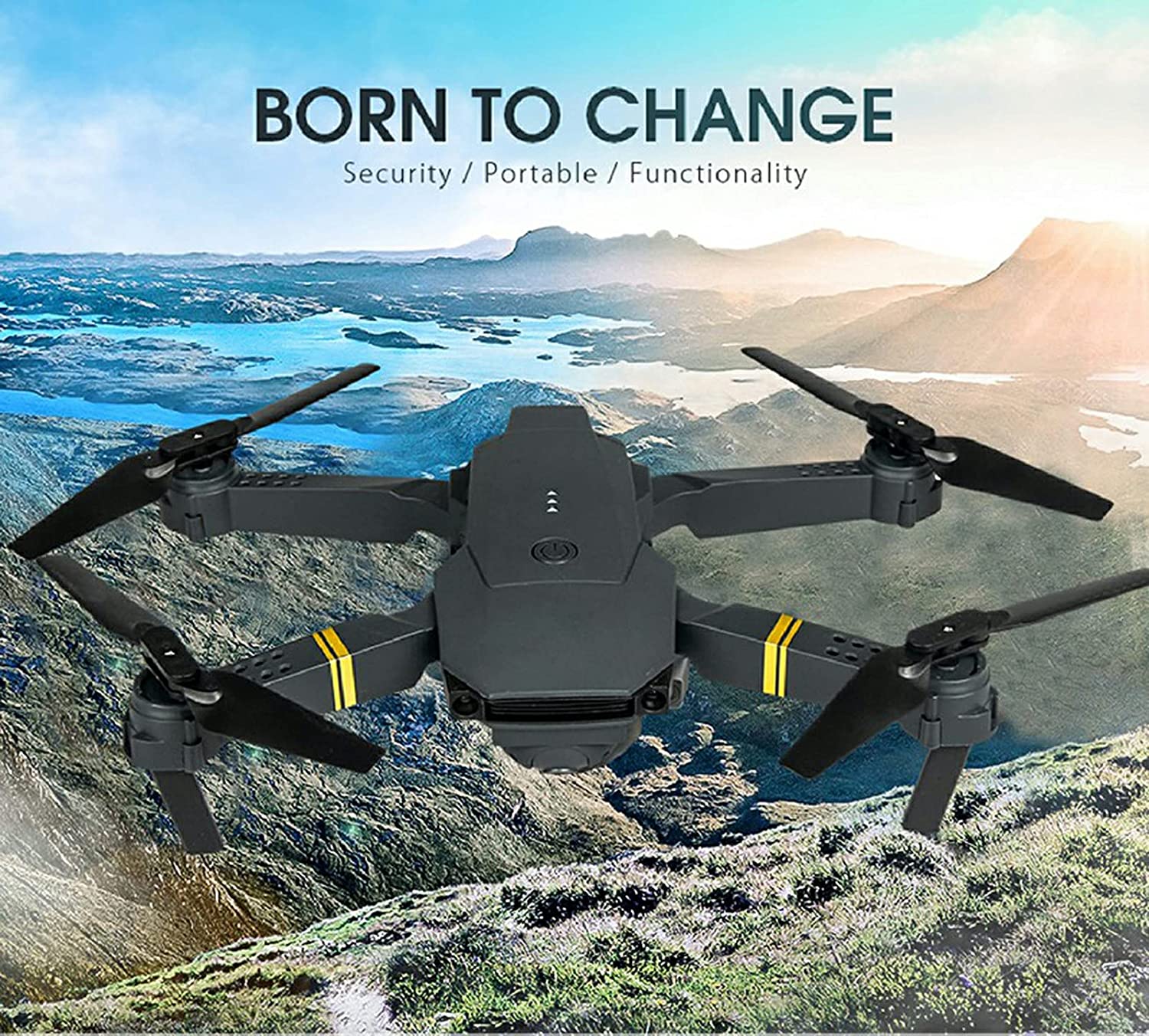 4K HD Dual Camera RC FPV WiFi Portable Wide Angle Foldable Quadcopter Drone - drollido