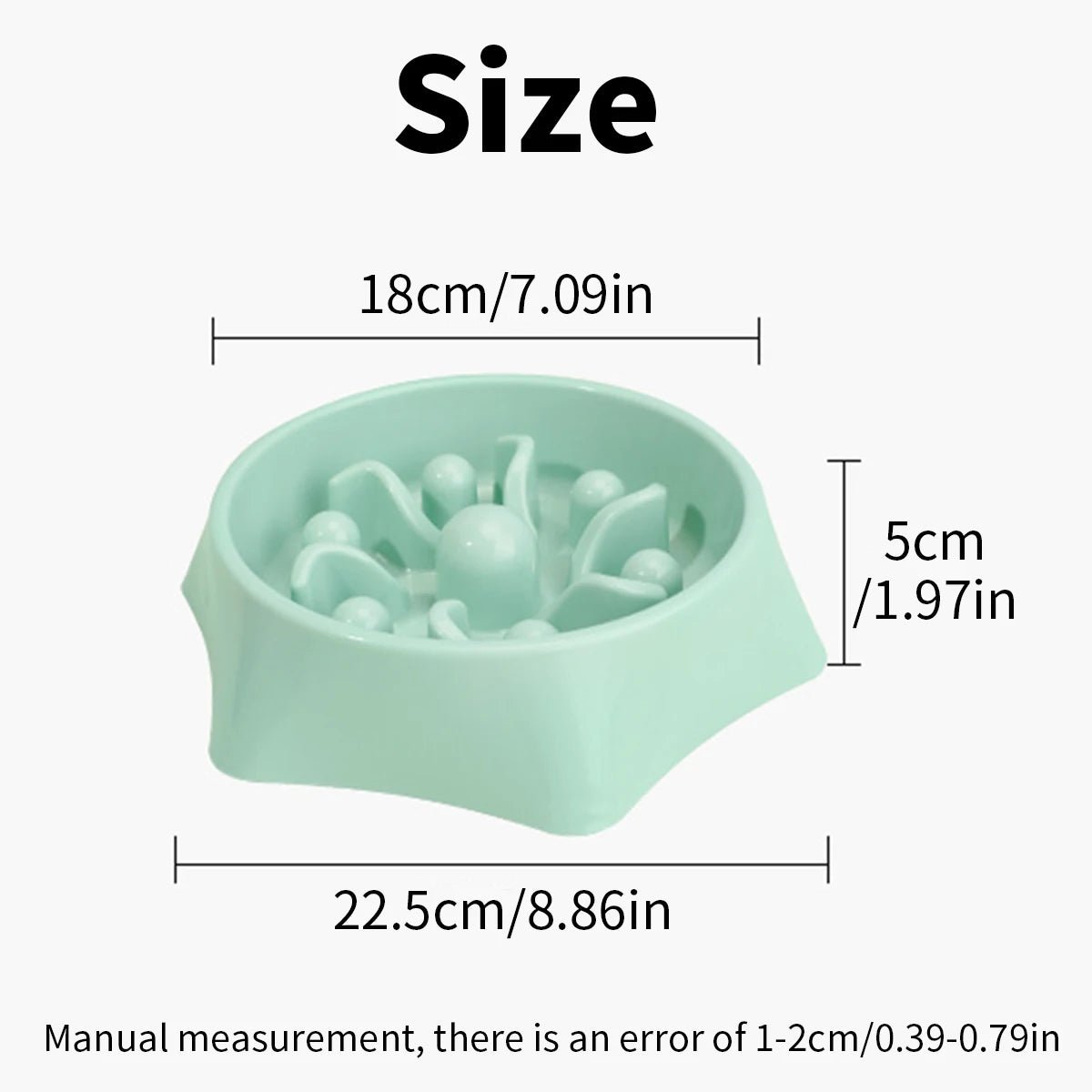 A dog slow food bowl, dog bowl, anti - knockover pet supplies, small dog anti - choking feeding dog food bowl, cat food bowl - drollido
