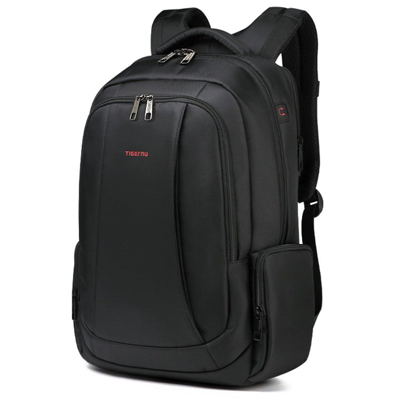Anti - Theft Solid Unisex Travel Laptop Backpack with USB - drollido