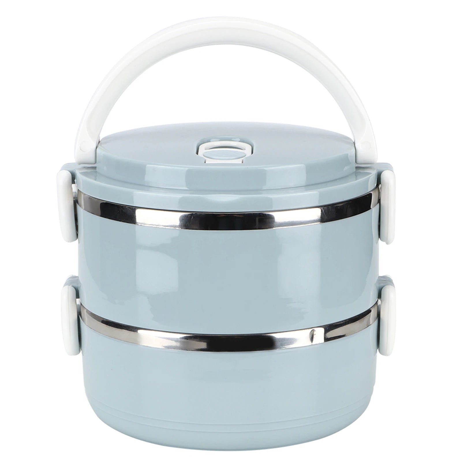 Bento Box Food Container Lunch Box Stainless Steel Lunch Box Portable Stainless Steel Blue Rice Noddles Lunch Box Food Container - drollido