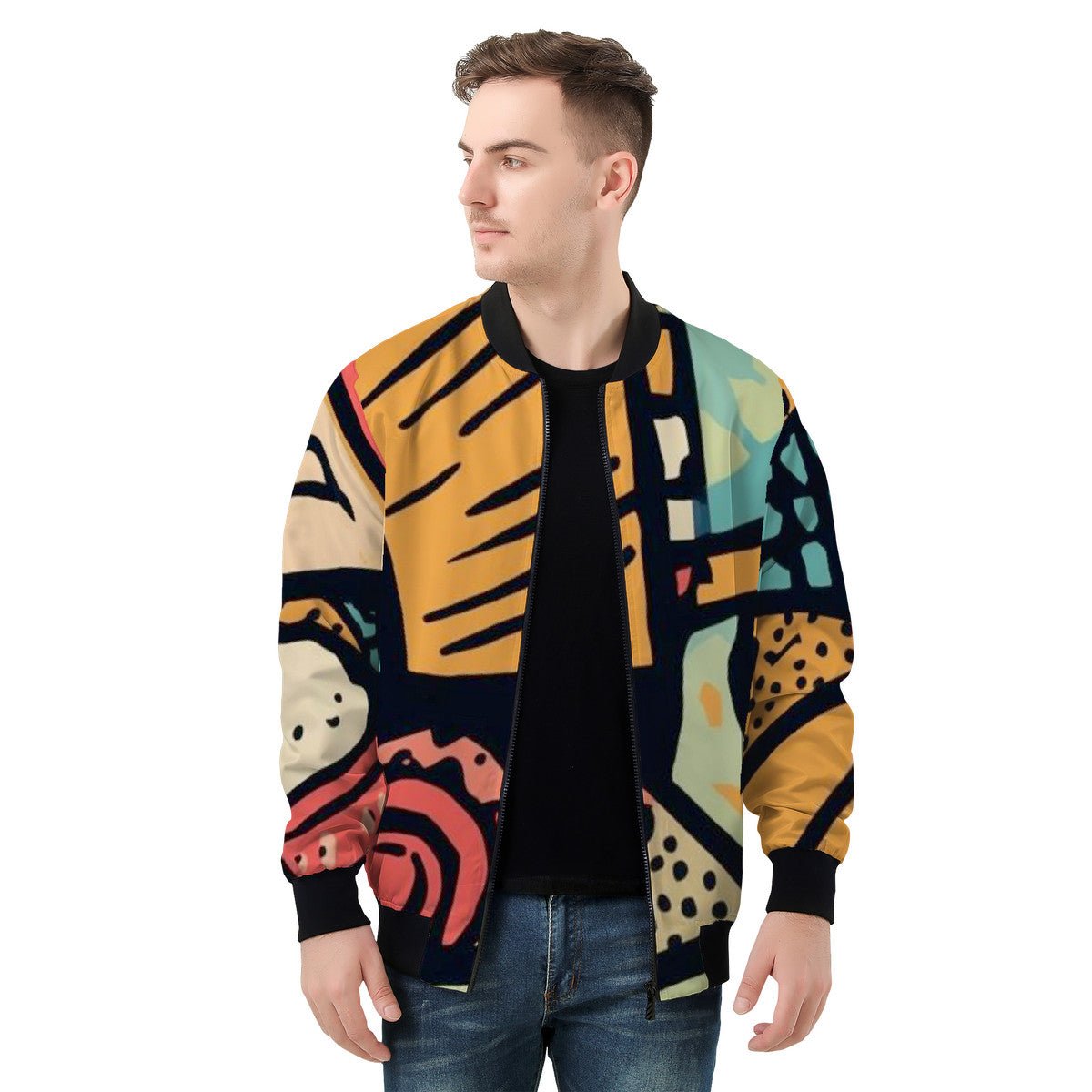 BST.C -ABSTRACT- Bomber Jacket