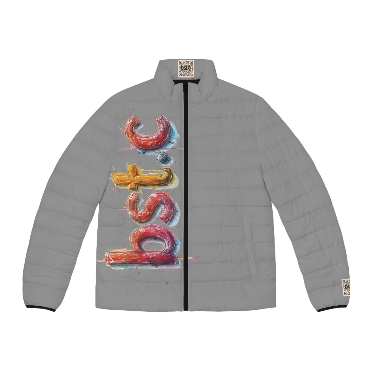 BST.C IDENTITY Men's Puffer Jacket (AOP)