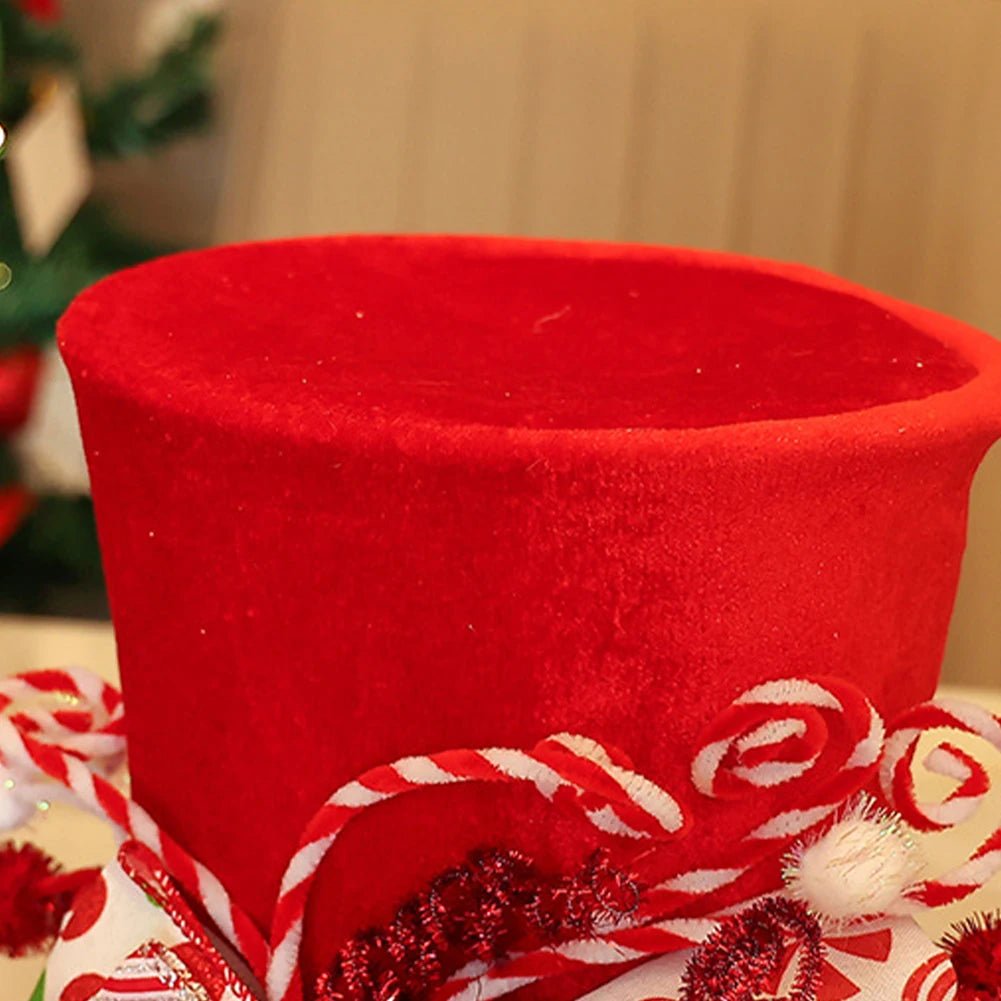 Christmas Celebration Red White Holiday Decoration Festive Accessory Great Holiday Centerpiece Versatile Usage For Holiday Table - drollido