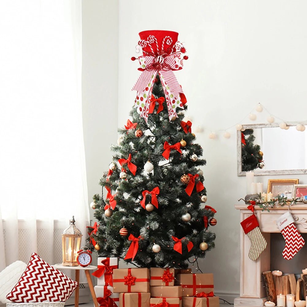 Christmas Celebration Red White Holiday Decoration Festive Accessory Great Holiday Centerpiece Versatile Usage For Holiday Table - drollido
