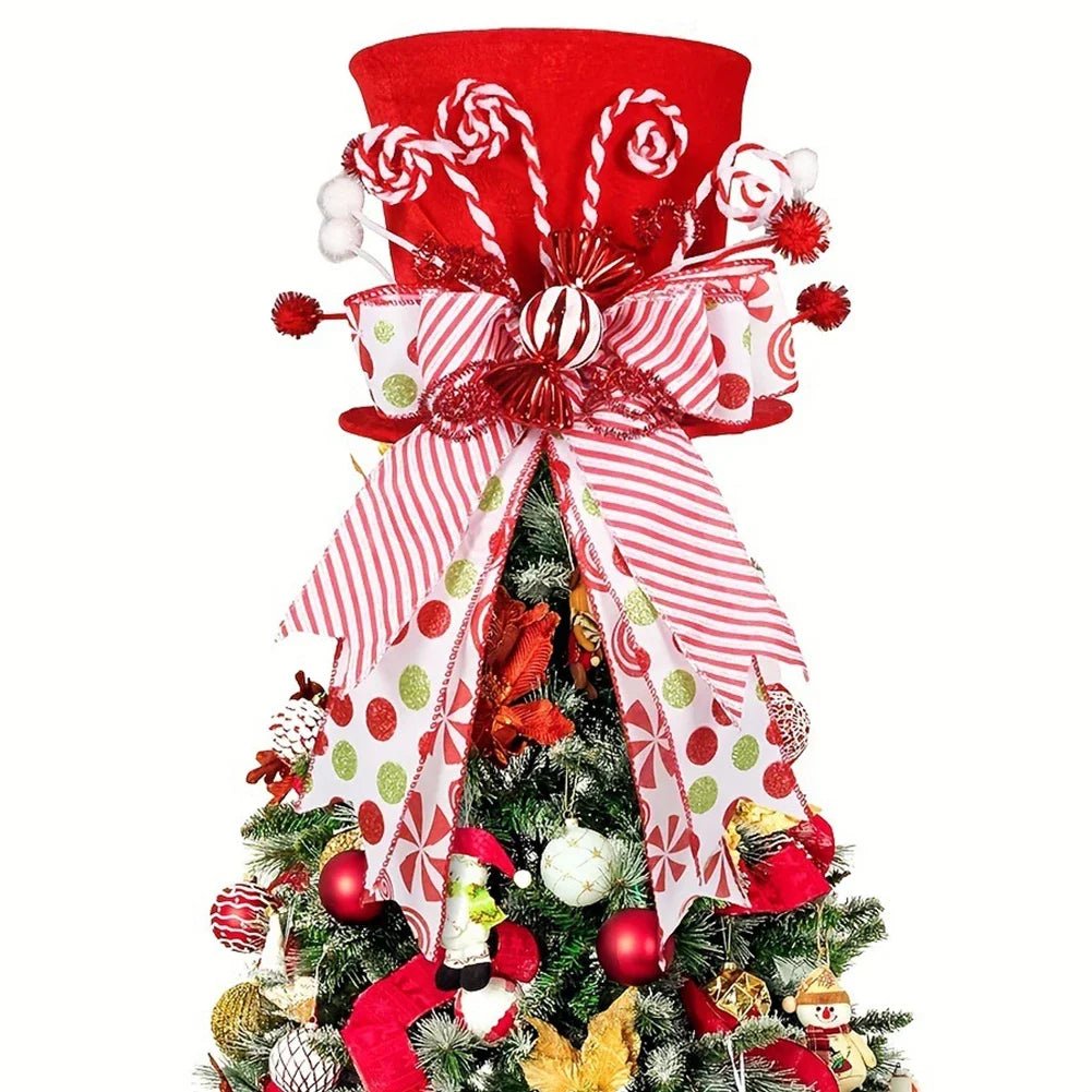 Christmas Celebration Red White Holiday Decoration Festive Accessory Great Holiday Centerpiece Versatile Usage For Holiday Table - drollido