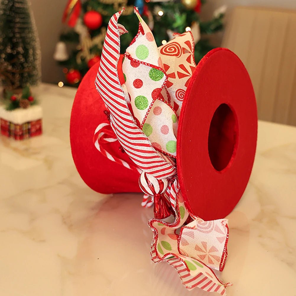 Christmas Celebration Red White Holiday Decoration Festive Accessory Great Holiday Centerpiece Versatile Usage For Holiday Table - drollido