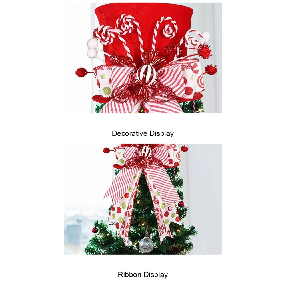 Christmas Celebration Red White Holiday Decoration Festive Accessory Great Holiday Centerpiece Versatile Usage For Holiday Table - drollido