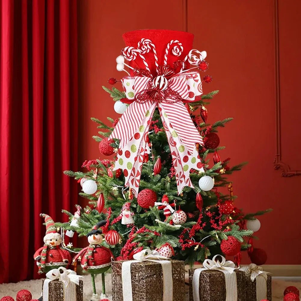 Christmas Celebration Red White Holiday Decoration Festive Accessory Great Holiday Centerpiece Versatile Usage For Holiday Table - drollido