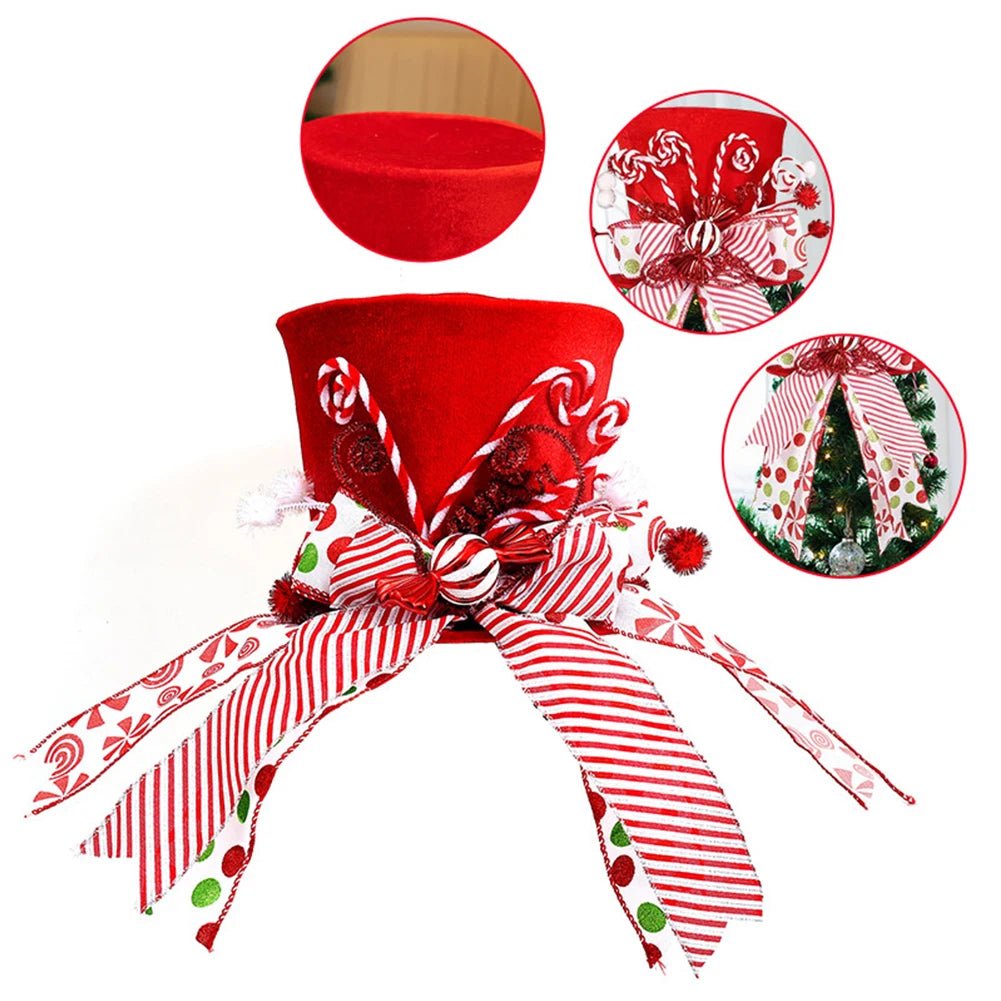 Christmas Celebration Red White Holiday Decoration Festive Accessory Great Holiday Centerpiece Versatile Usage For Holiday Table - drollido