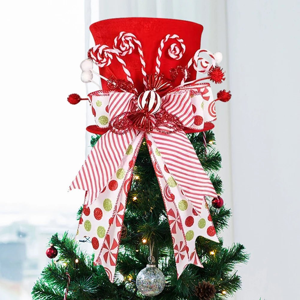 Christmas Celebration Red White Holiday Decoration Festive Accessory Great Holiday Centerpiece Versatile Usage For Holiday Table - drollido