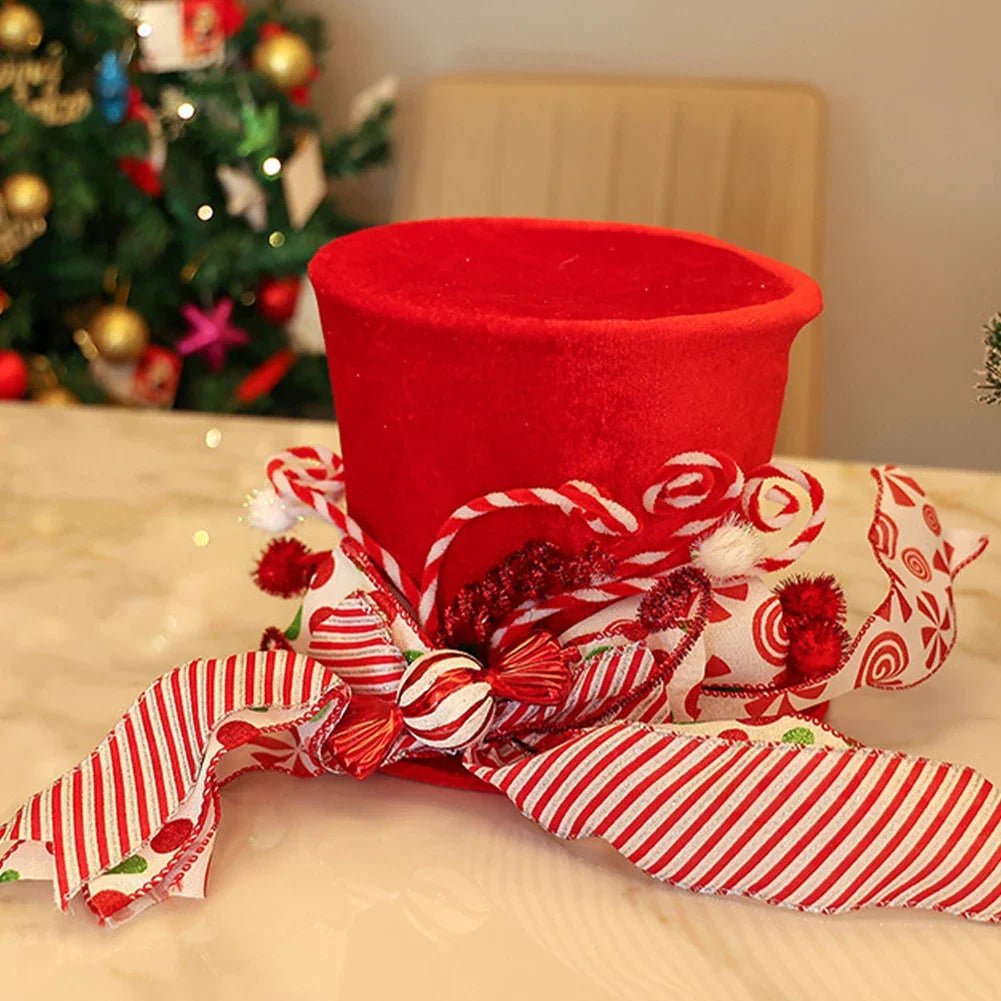 Christmas Celebration Red White Holiday Decoration Festive Accessory Great Holiday Centerpiece Versatile Usage For Holiday Table - drollido
