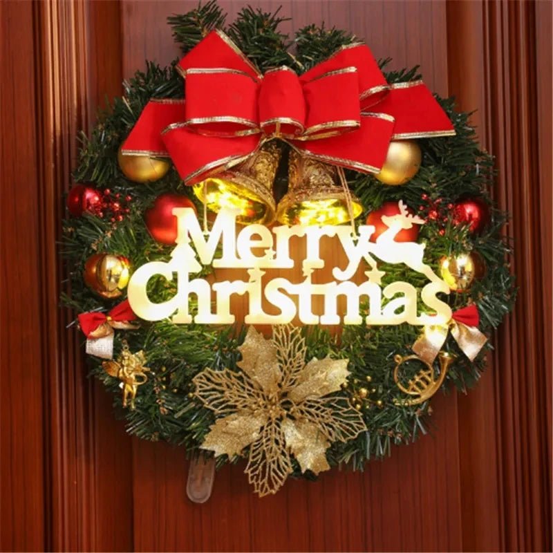 Christmas Decoration 2024 New Year Xmas Merry Christmas LED Letter Tag Light String Fairy Garland Home Decoration Christmas Noel - drollido