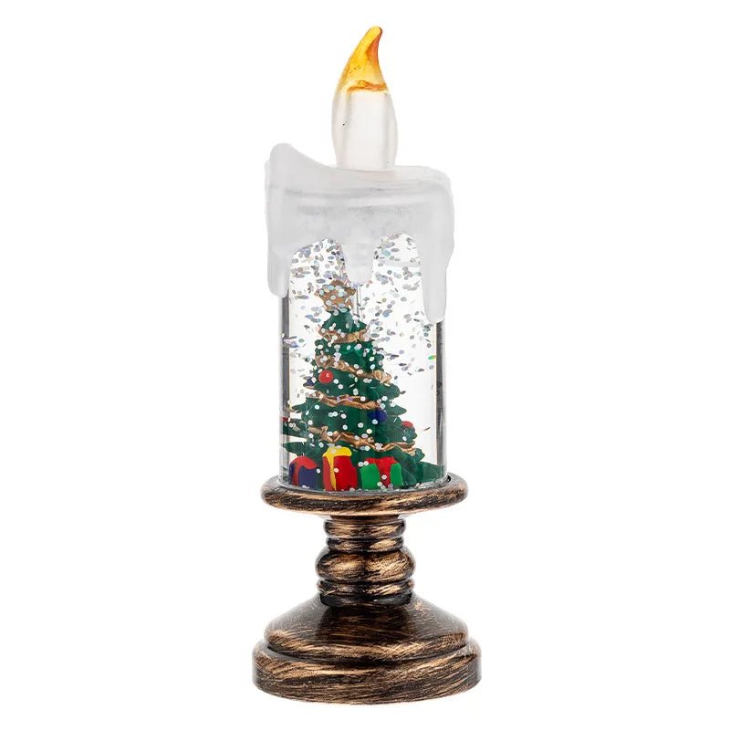 Christmas Decorations Candle Lights Candles Lights Angel Snowflake Crystal Ball Lights Creative Christmas Gifts Desktop Ornament - drollido