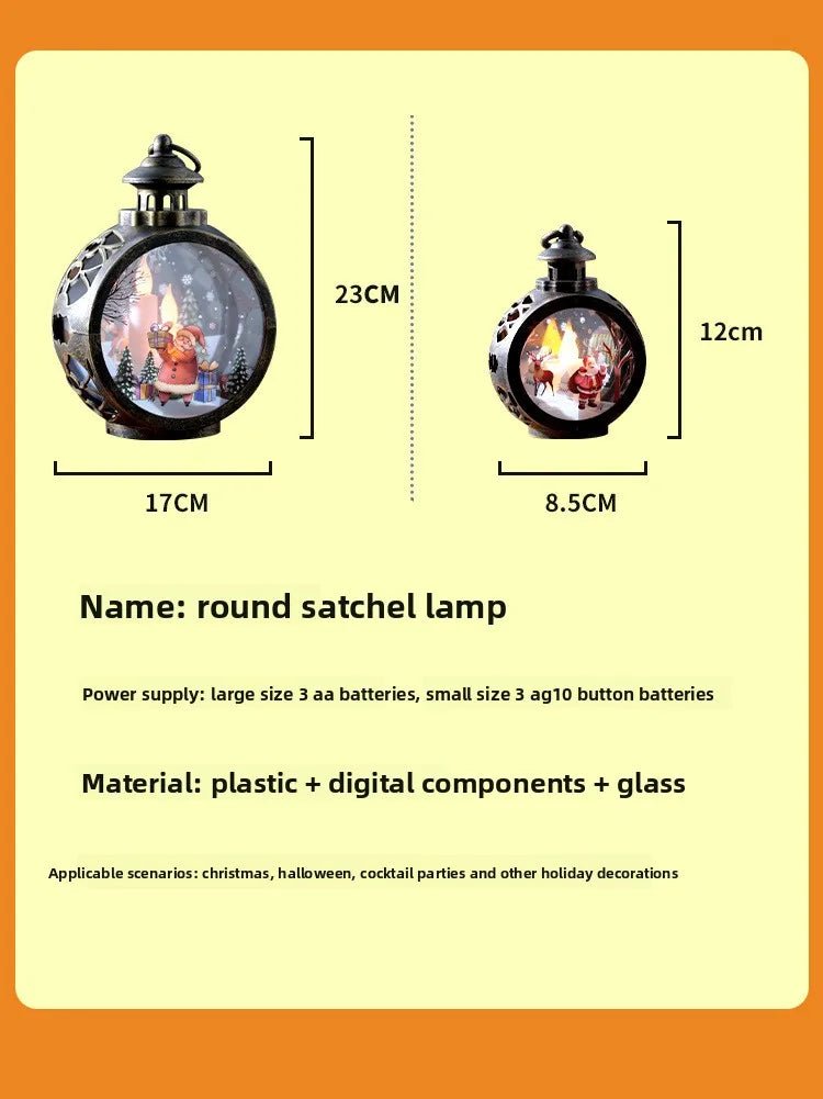 Christmas decorations retro night lights luminous gifts window ornaments desktop layout props atmosphere pendant desk decoration - drollido