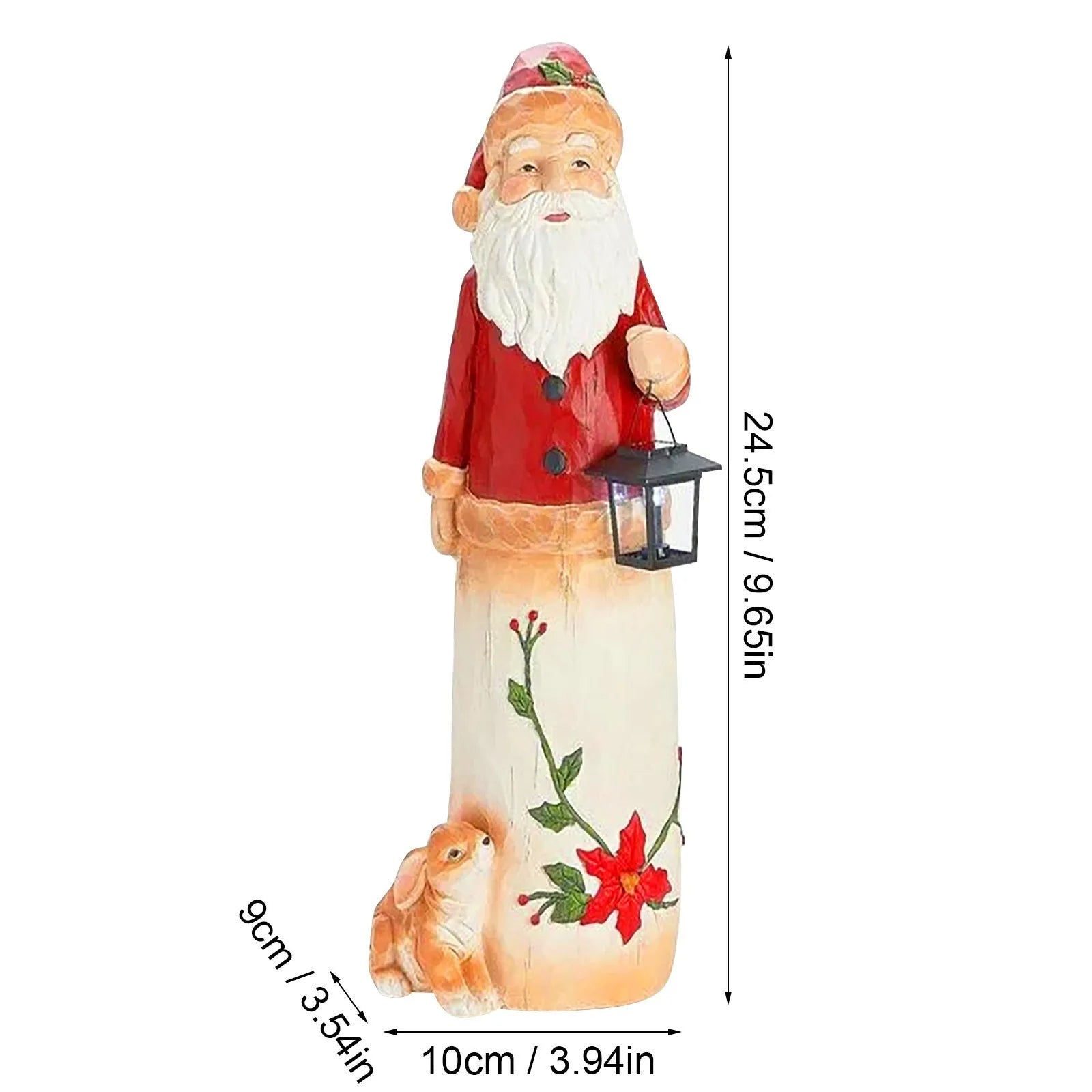 Christmas Ornament Santa Claus Vintage Iron Painted Ornaments XMAS Home Decoration Christmas Tree Decoration - drollido