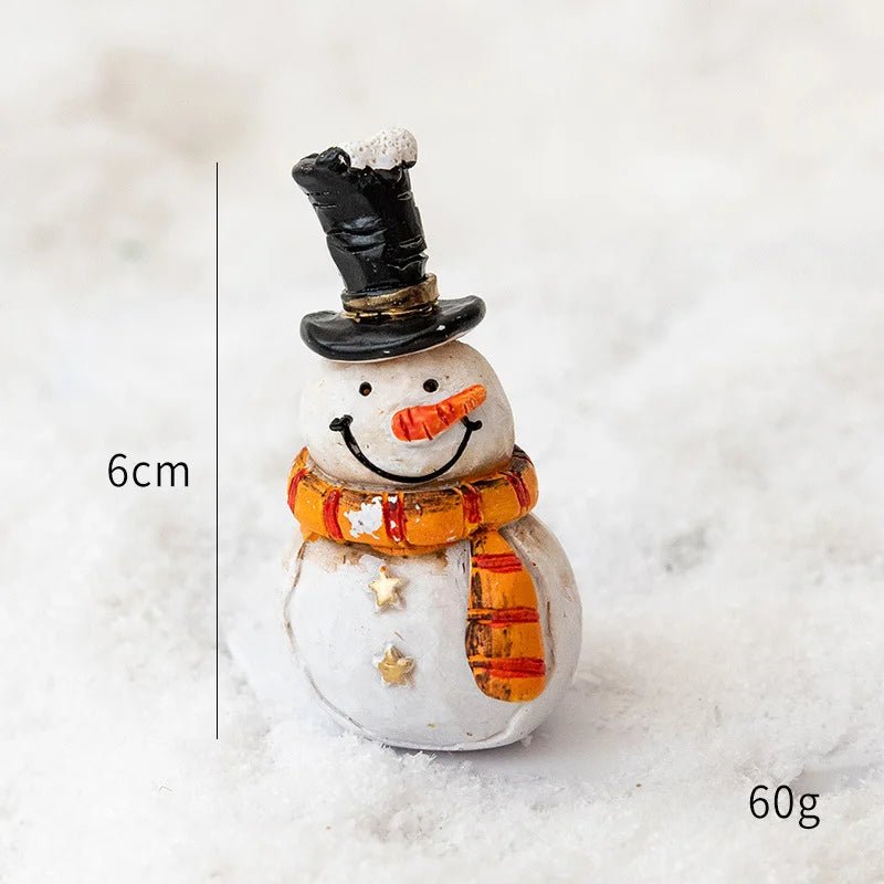 Christmas Resin Santa Claus Snowman Desktop Decoration Christmas Showcase Desktop Display Decoration Photography Props - drollido