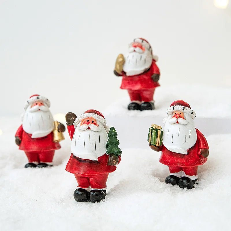 Christmas Resin Santa Claus Snowman Desktop Decoration Christmas Showcase Desktop Display Decoration Photography Props - drollido