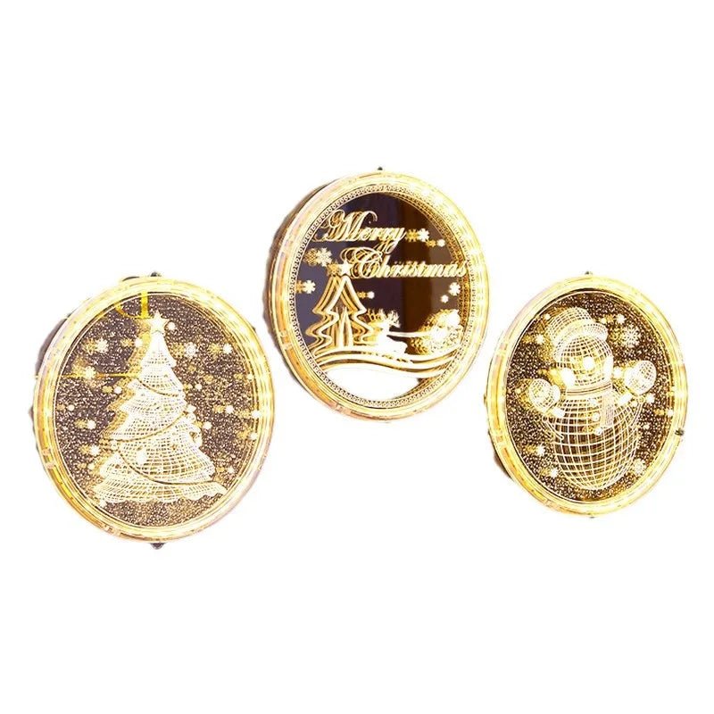 Christmas Transparent Luminous Night Lights, Festive Scene Atmosphere Decoration and Hanging Ornament Store - drollido