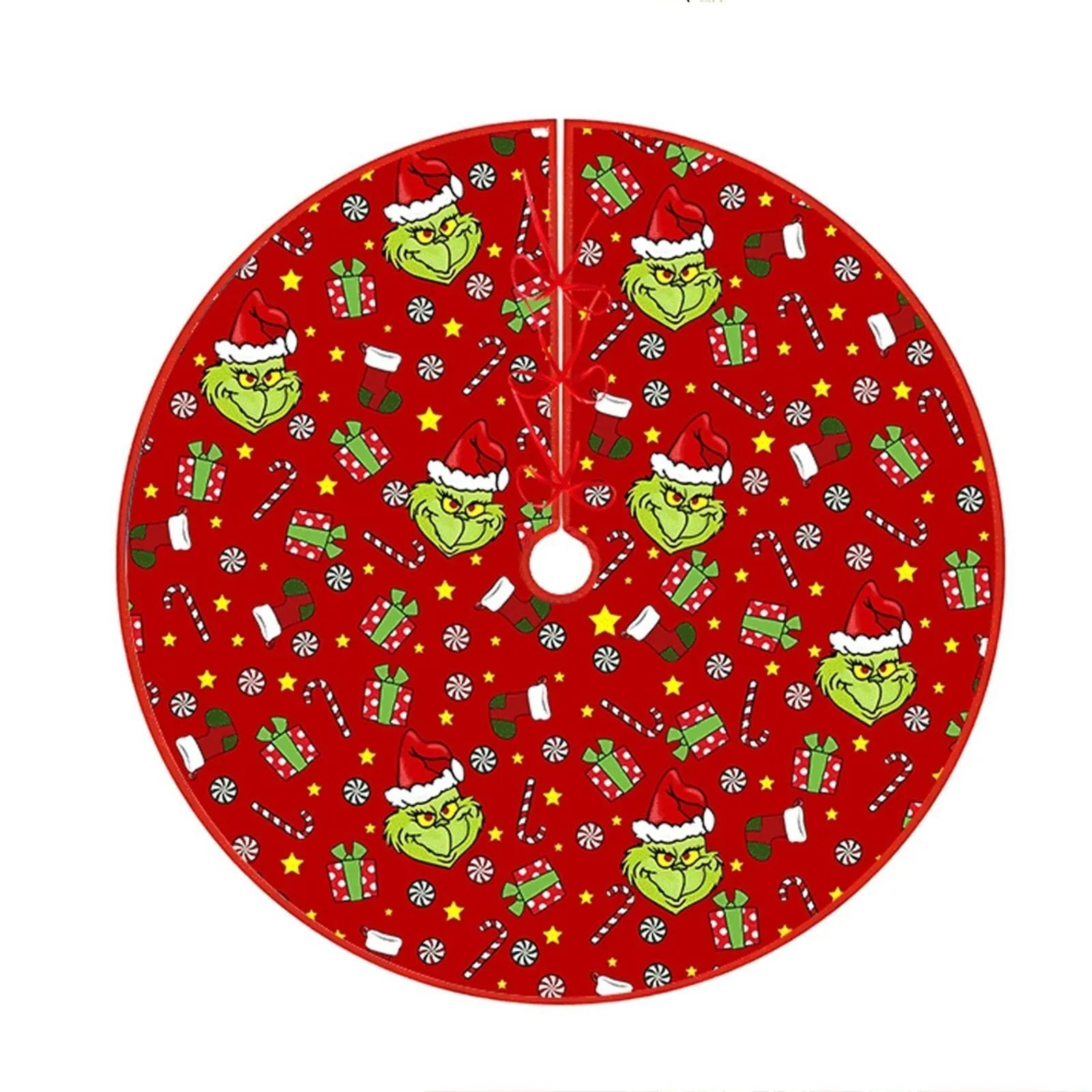 Christmas Tree Skirt Decoration For Home Xmas Tree Decorations Skirt Ornament Festive Holiday Party Decorations Indoor Outdoor - drollido