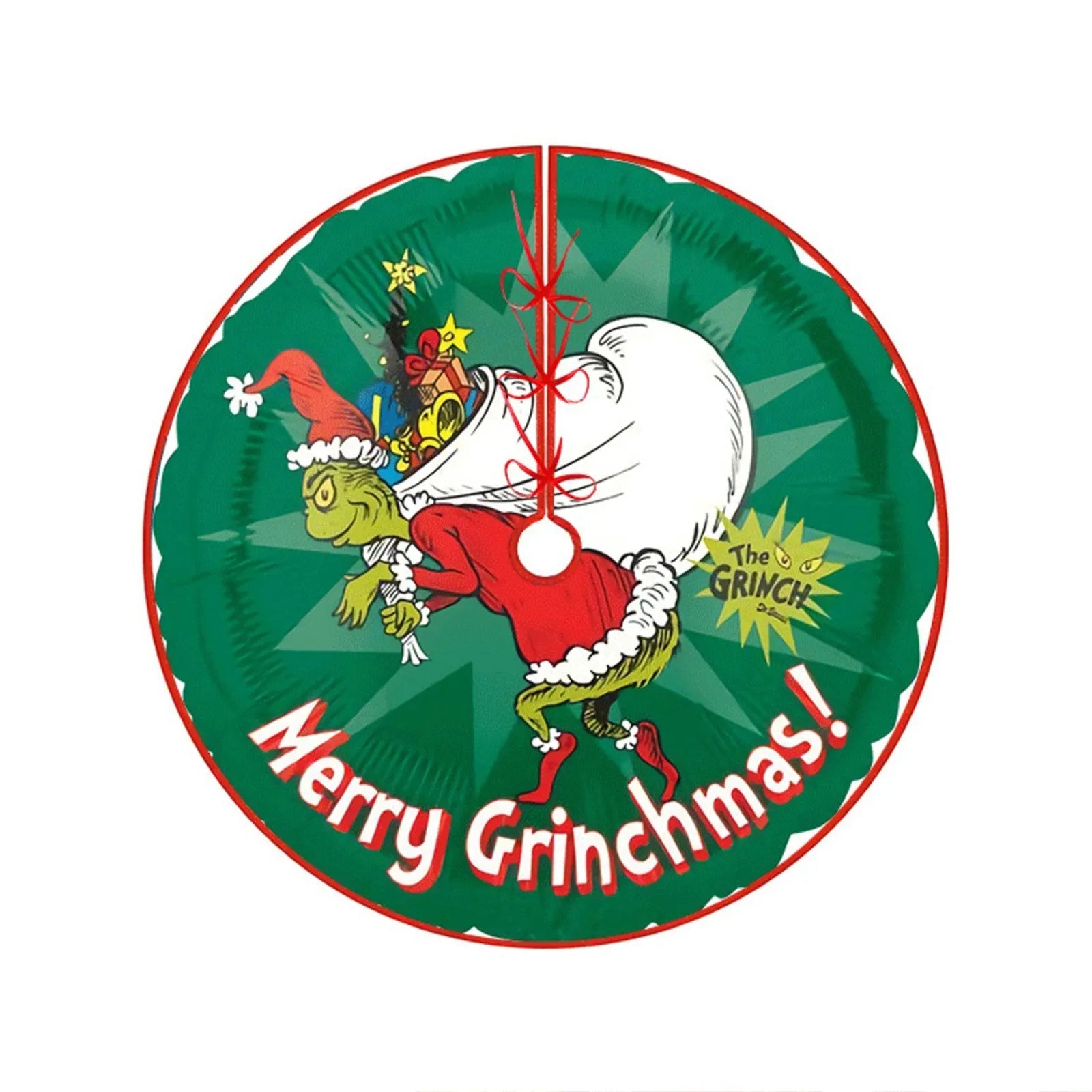 Christmas Tree Skirt Decoration For Home Xmas Tree Decorations Skirt Ornament Festive Holiday Party Decorations Indoor Outdoor - drollido
