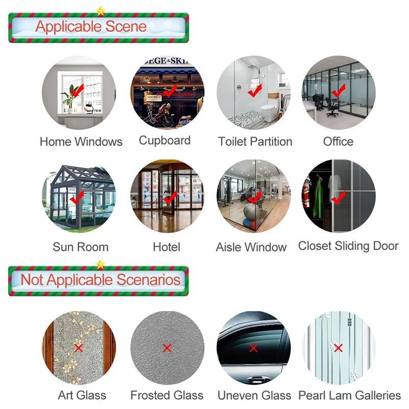 Christmas Window Sticker Merry New Year Decorations For Home 2026 Cristmas Ornament Xmas Navidad Natal Gifts Festive 2025 - drollido
