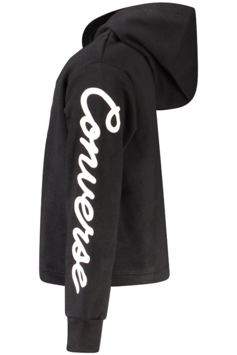 Converse Girls' Zip-Up Hoodie, Black