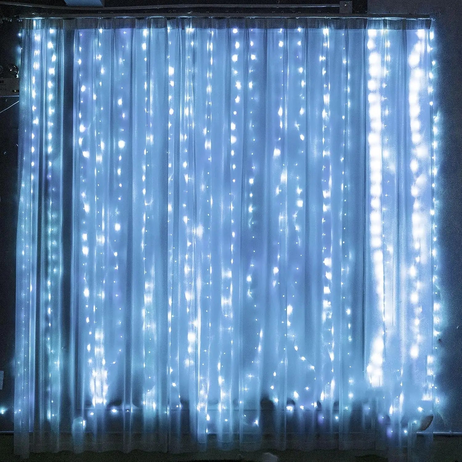 Fairy Curtain Lights USB Remote Control Waterproof LED String Lights for Bedroom Indoor Outdoor Wedding Christmas Party Decor - drollido