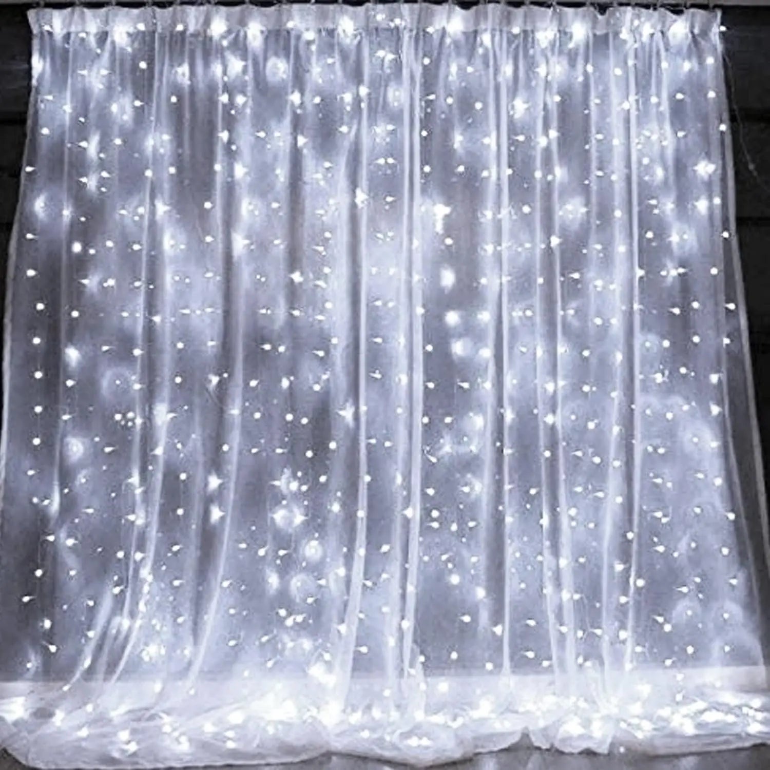 Fairy Curtain Lights USB Remote Control Waterproof LED String Lights for Bedroom Indoor Outdoor Wedding Christmas Party Decor - drollido