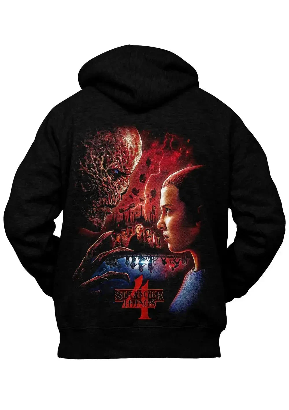 Felpa con Cappuccio Retro Stranger Things 4