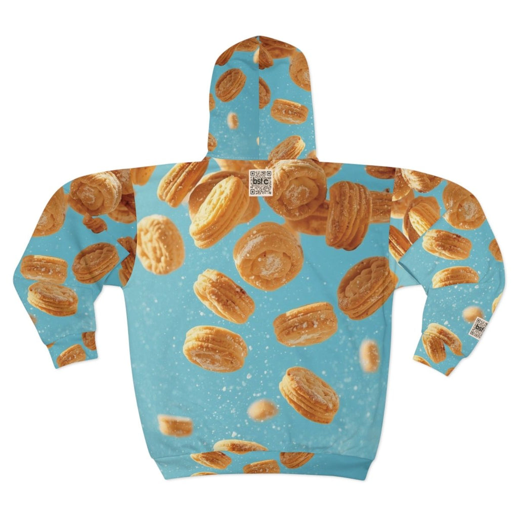 felpa con zip unisex -BST.C- RAIN OF COOKIES