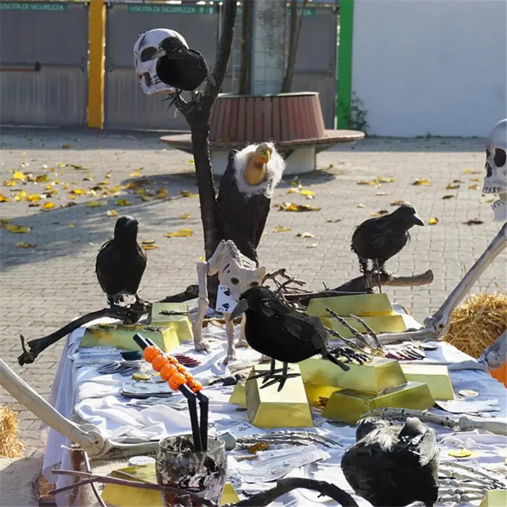 Halloween Decoracion Simulation Black Crow Raven Bird Repellent Pest Control Pigeon Repellent Garden Decoration Outdoor - drollido
