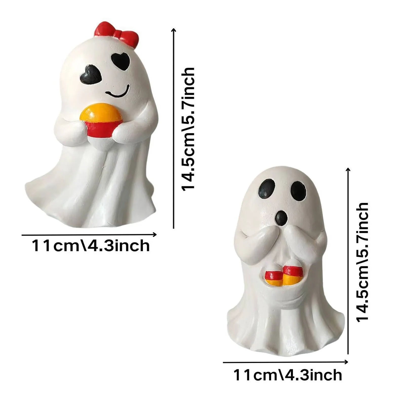 Halloween Ghost Ornament Home Decor Gardening Resin Process Sculpture Halloween Holiday Atmosphere Haunted House Hecoration - drollido