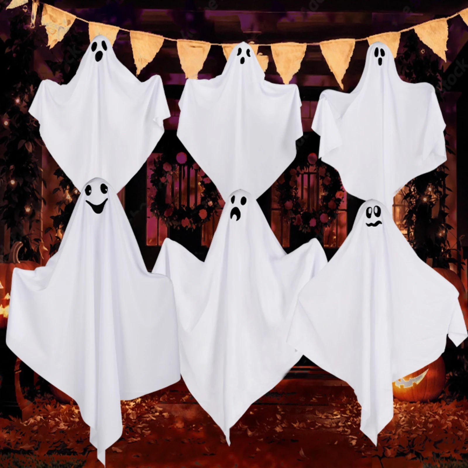 Halloween Horror Atmosphere Decorates The Courtyard Porch Multiple Expressions Indoors And Outdoors Decoration Holiday Gift - drollido