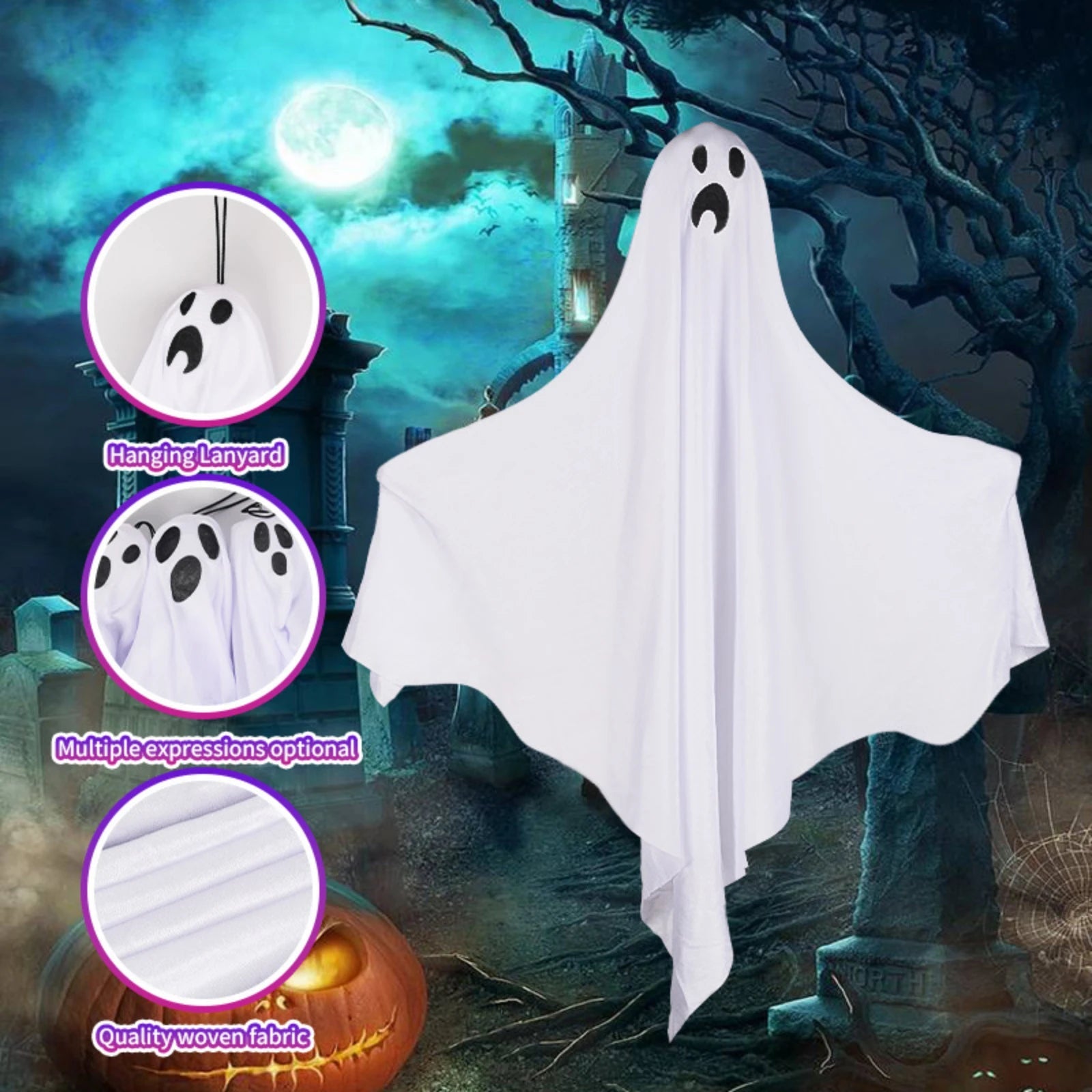Halloween Horror Atmosphere Decorates The Courtyard Porch Multiple Expressions Indoors And Outdoors Decoration Holiday Gift - drollido