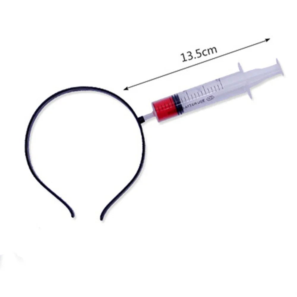 Halloween Horror Props Blood Fake Ax Saws Knife Headband for Halloween Party Masquerade Mischief Props Decoration Supplies - drollido