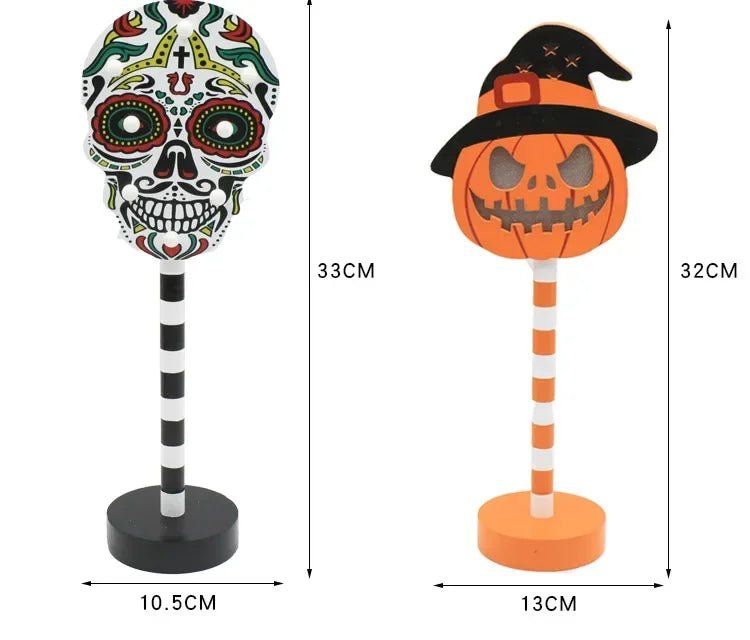 Halloween LED Night Light Pumpkin Ghost Ambiance Lights Battery Powered Waterproof Outdoor Garden Bedroom Festival Party Decor - drollido