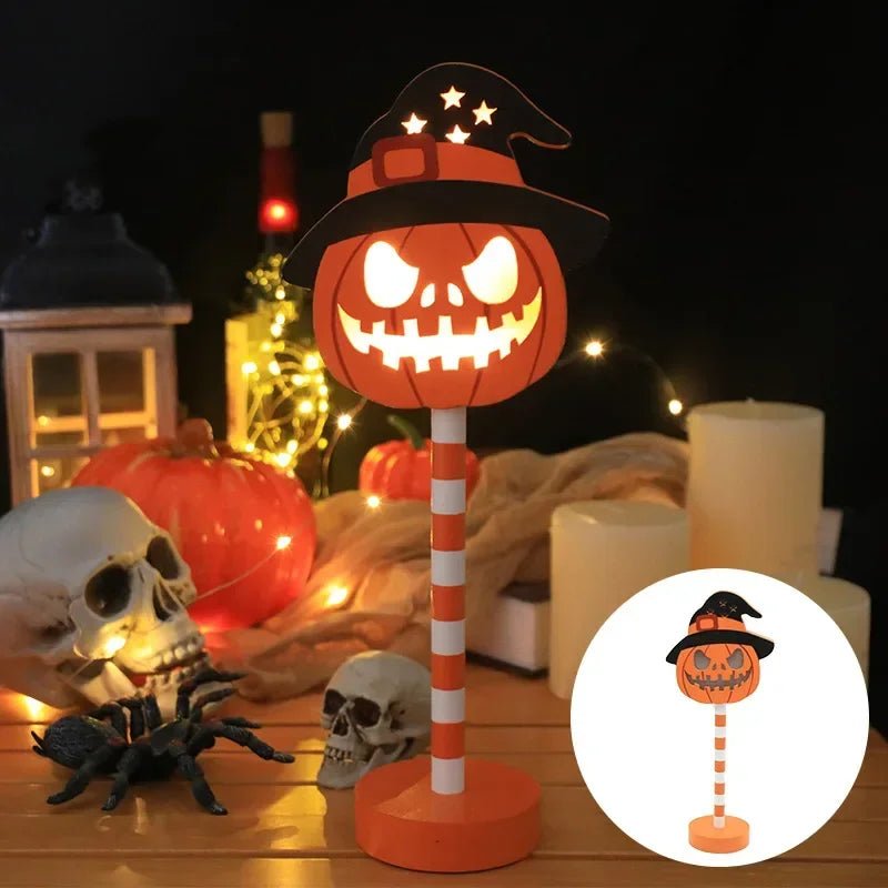 Halloween LED Night Light Pumpkin Ghost Ambiance Lights Battery Powered Waterproof Outdoor Garden Bedroom Festival Party Decor - drollido